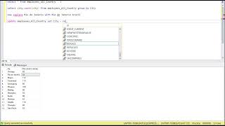 Replace function with update query