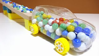 Satisfying Video Asmr Marble Run Race ☆ HABA Slope \u0026 Retro Makita Truck, Garbage Truck Long Version