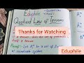 quotient law of tensors hindi