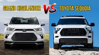 2025 Toyota Grand Highlander vs 2025 Toyota Sequoia Compared | SUV Battles!