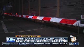 Man struck, killed by train after celebrating sister's birthday