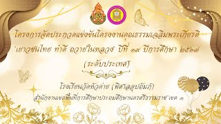 โครงงานคุณธรรมเฉลิมพระเกียรติ “วางถูกคู่ อยู่ถูกที่ เด็กดีทำได้ ” โรงเรียนวัดหัวค่าย(พิศาลอุปถัมภ์)