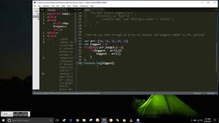Tutorial JavaScript Display the biggest number in an Array