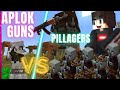 DOING RAID WITH GUNS MOST POWERFUL APLOK GUNS ME VS PILLAGERS 🆚#video #viralvideo #minecraft #thanks