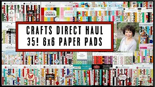 CRAFTS DIRECT HAUL — 6x6 AND 6x8 PAPER PADS @ 50% OFF? COUNT ME IN… 35 TIMES!