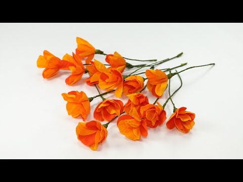 DIY Crafts: Duplex Crepe Paper Flowers (Orange Poppy Flower Craft) DIY Crafts: Duplex Crepe Paper Flowers (Orange Poppy Flower Craft)