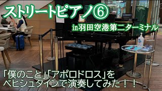 【ストリートピアノ】羽田空港第二ターミナルでMrs.GREEN APPLEの曲を弾いていたら…？（僕のこと・アポロドロス） -matsumusicTV-