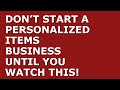 How to Start a Personalized Items Business | Free Personalized Items Business Plan Template Included