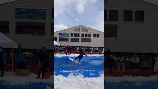 #富良野 一年一度雪上滑水大賽🥳🥳