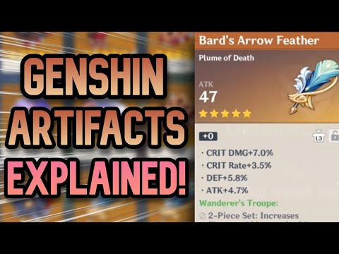 ARTIFACTS EXPLAINED! Genshin Impact Artifact Stat Guide (Introduction Simplified for Beginners)