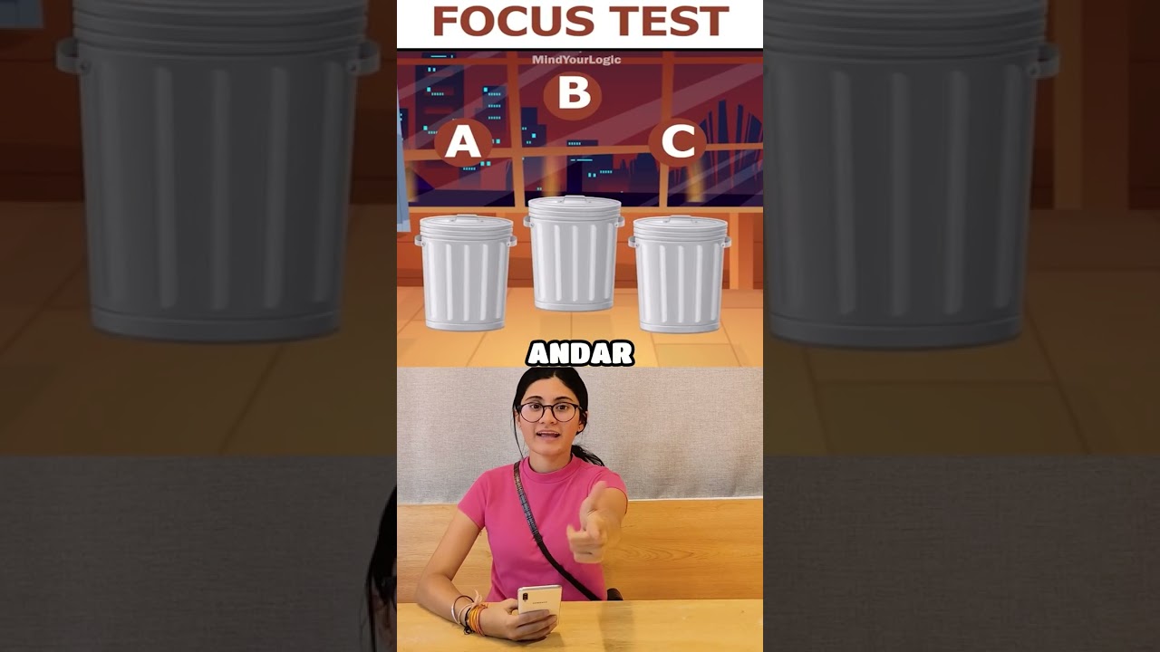 Focus Test - Kya aap aur Ridhima sahi hai ? Whats your IQ With Logical Baniya #shorts