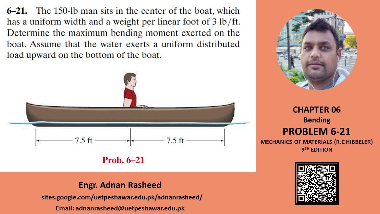 6-21|Chapter 6| Bending | Mechanics Of Material Rc Hibbeler| - YouTube