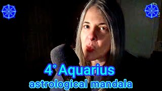 FOUR degrees AQUARIUS where is this in your chart? 3º30♒️ to 4º29♒️