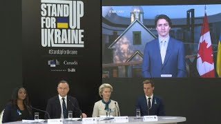 EU and Canada hold joint global fundraiser for Ukraine | AFP