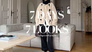 7 Days \u0026 7 Looks | Outfits for Winter | Lookbook | AD