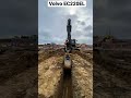 leica geosystems mc1 machine control in action on a volvo ec 220el excavator with engcon tiltrotator