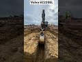 Leica Geosystems MC1 machine control in action on a Volvo EC 220EL excavator with Engcon tiltrotator