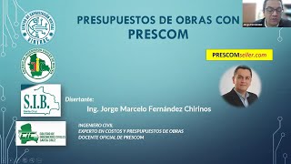 CURSO PRESUPUESTOS DE OBRAS CON PRESCOM - CLASE 1