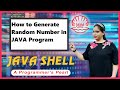 Generate Random Number in JAVA Program ? | Technical Interview #Random-Number-Program-Java