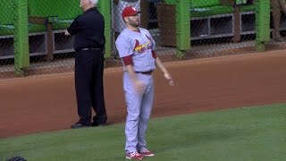 STL@MIA: Lynn pitches six scoreless innings