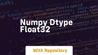 numpy dtype float32