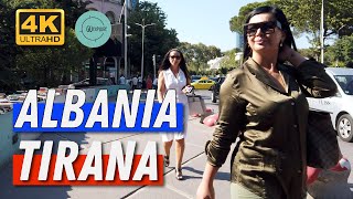 Walking Tour Tirana - Albania (4K) Summer City Walk