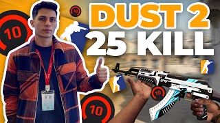 Rip SOLO DUST2 GİRİP 25 VURUYOR! (Counter-Strike 2 Faceit)