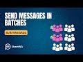 Bulk WhatsApp in Batches | WhatsApp Bulk Message Sender | SheetWA | WASender