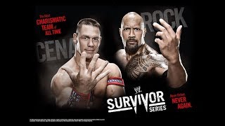 Full HD 1080p WWE Raw Wrestlemania John Cena & The Rock vs. AJ Styles & Rich Swann tag team wwe