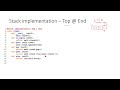 Stack Implementation in Python 1 : Top at End