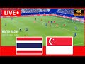 Live Thailand U-19 vs Singapore U-19 Today - AFF U-19 Cup 2024 - Football live Video Game Simulation