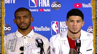 Chris Paul & Devin Booker Postgame Interview - Game 3  - Suns vs Bucks | 2021 NBA Finals