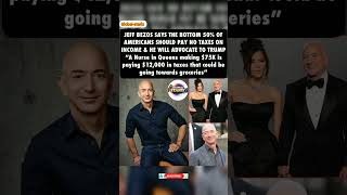 Jeff Bezos Wants the Bottom 50% to Pay ZERO Taxes?! 💸🙄 "Rich Man, No Taxes? 🤷♂️" #shorts #Viral