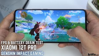 Xiaomi 12T Pro Genshin Impact Gaming test | Snapdragon 8+ Gen 1, 120Hz Display