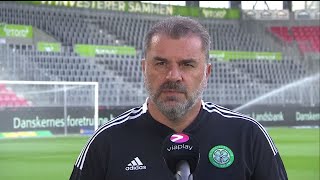 Celtic manager Ange Postecoglou speaks ahead of Champions League qualifier 2nd leg v Midtjylland