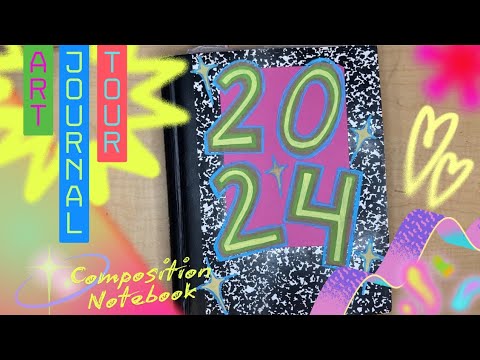 Composition Notebook Art Journal Tour Youtube