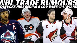 NHL Trade Rumours - Jones, OEL, Voracek, Garland + Canucks Hire Sedins, Gunnarsson Retires
