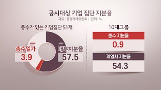 0.9％로 지배하는 재벌총수…규제 사각지대도 여전 / 연합뉴스TV (YonhapnewsTV)