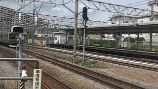 東海道線大船駅E231系+E233系到着