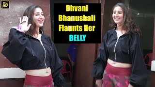 Beautiful Dhvani Bhanushali Flaunts Her BELLY At T-series Office