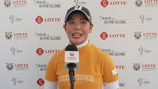 Yuri Yoshida Saturday Flash Interview 2024 LOTTE CHAMPIONSHIP © LPGA Tour