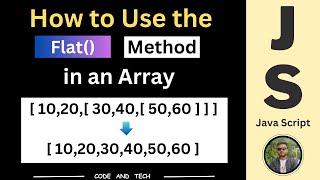 How to use Flat method in an array || Javascript || Hindi || Code And Tech