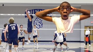 HE DID THE THING!: Queens V.S Barton College D1 Men's Volleyball