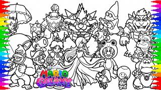 The Super Mario Galaxy Movie Coloring Pages 🍄⭐ Draw and Color ALL Characters & Bosses