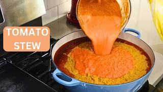 Tomato Stew Recipe -Time-Saving Cooking Hack - for all your Jollof Rice,  Tomato base Stews \u0026 Meals!