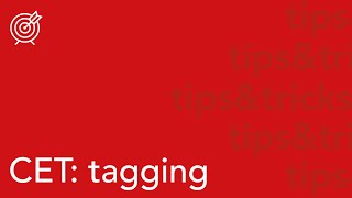 tagging in CET | tips \u0026 tricks | kimiko designs