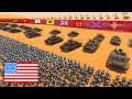 Modern US ARMY Beach Defense VS 10,000,000 Every HISTORICAL Army! - UEBS 2: Best Mods