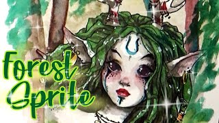 Forest Sprite Smart Art Box Watercolor