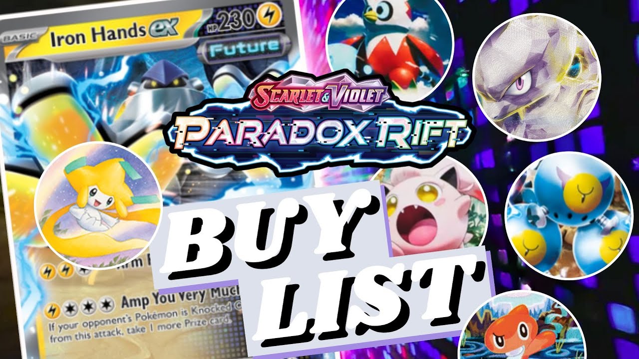 Paradox Rift Pokemon TCG Buy List - YouTube