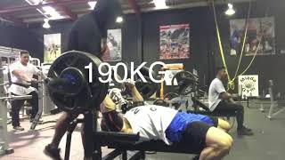 47yr Old Dale Shepherd Raw Bench 190kg x 6